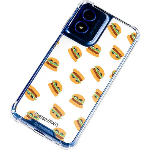 Bouffants and Broken Hearts Cute Burgers Moto G 5G (2024) Clear Case